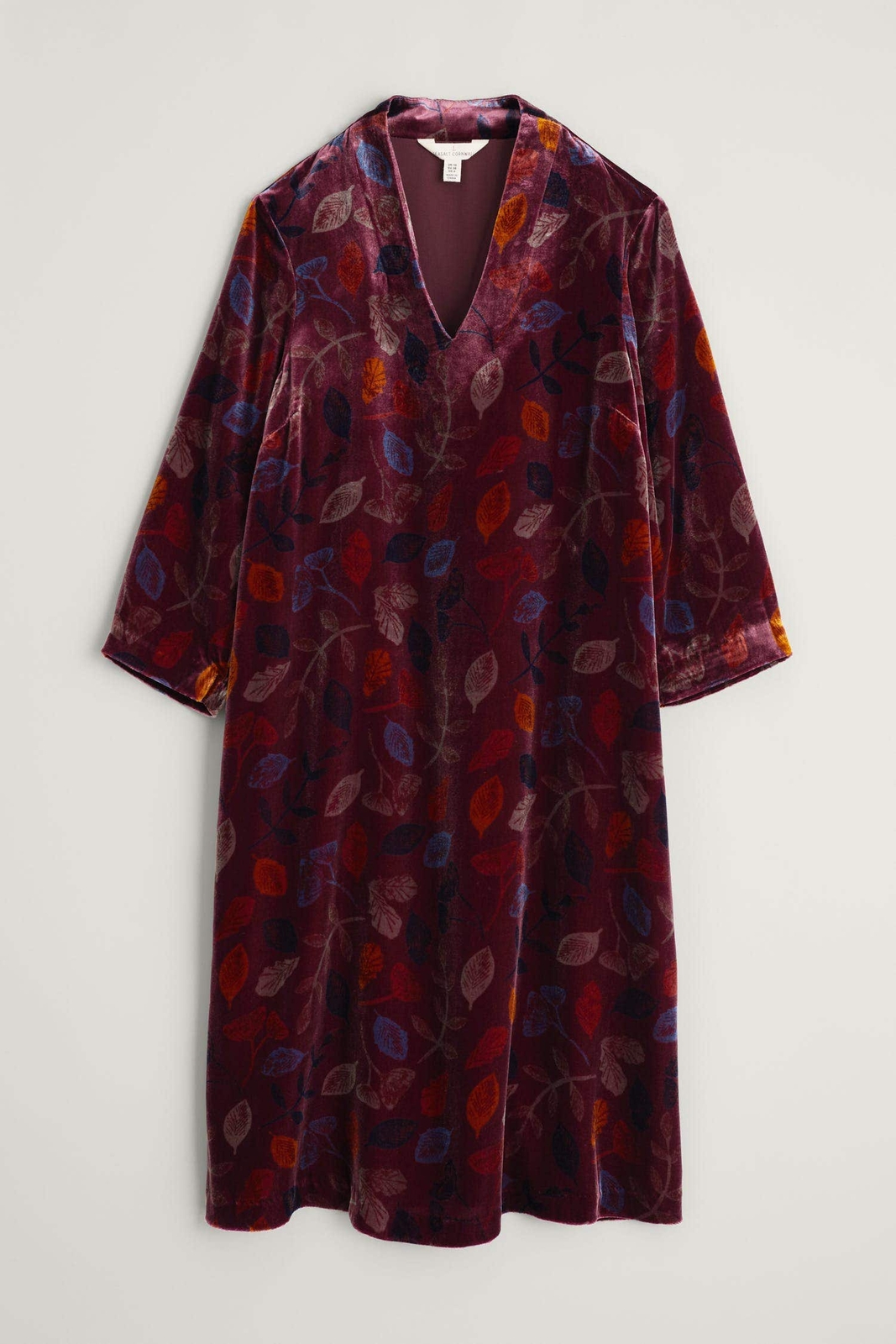 Seasalt Women's Dress pink Hollyhock Velvet Dress Regular Pressed