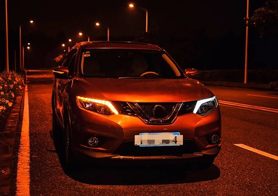 ABS Plastic Exterior Front LED laser lens headlight For Nissan X-TRAIL 2014-2016 - Image 2 of 4