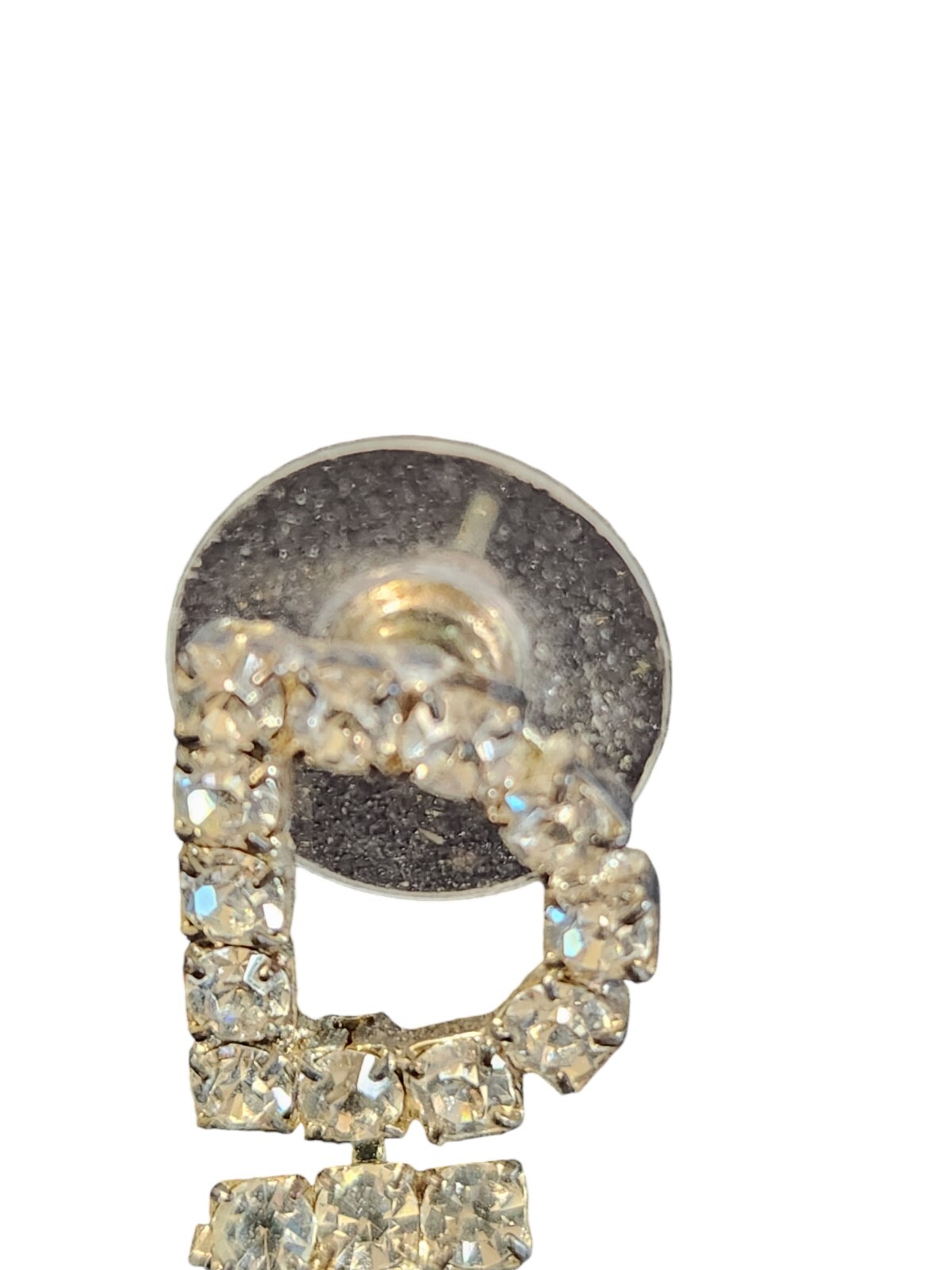 Rhinestone DIVA Statement Earrings Sparkling Drop… - image 4