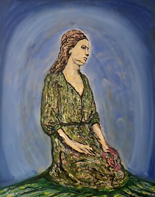 Original Ölgemälde Frau Portrait 80x100 cm Moderne Kunst Unikat Daniel Pultorak