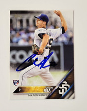 COLIN REA Signed 2016 Topps #141 San Diego Padres Rookie Card AUTO