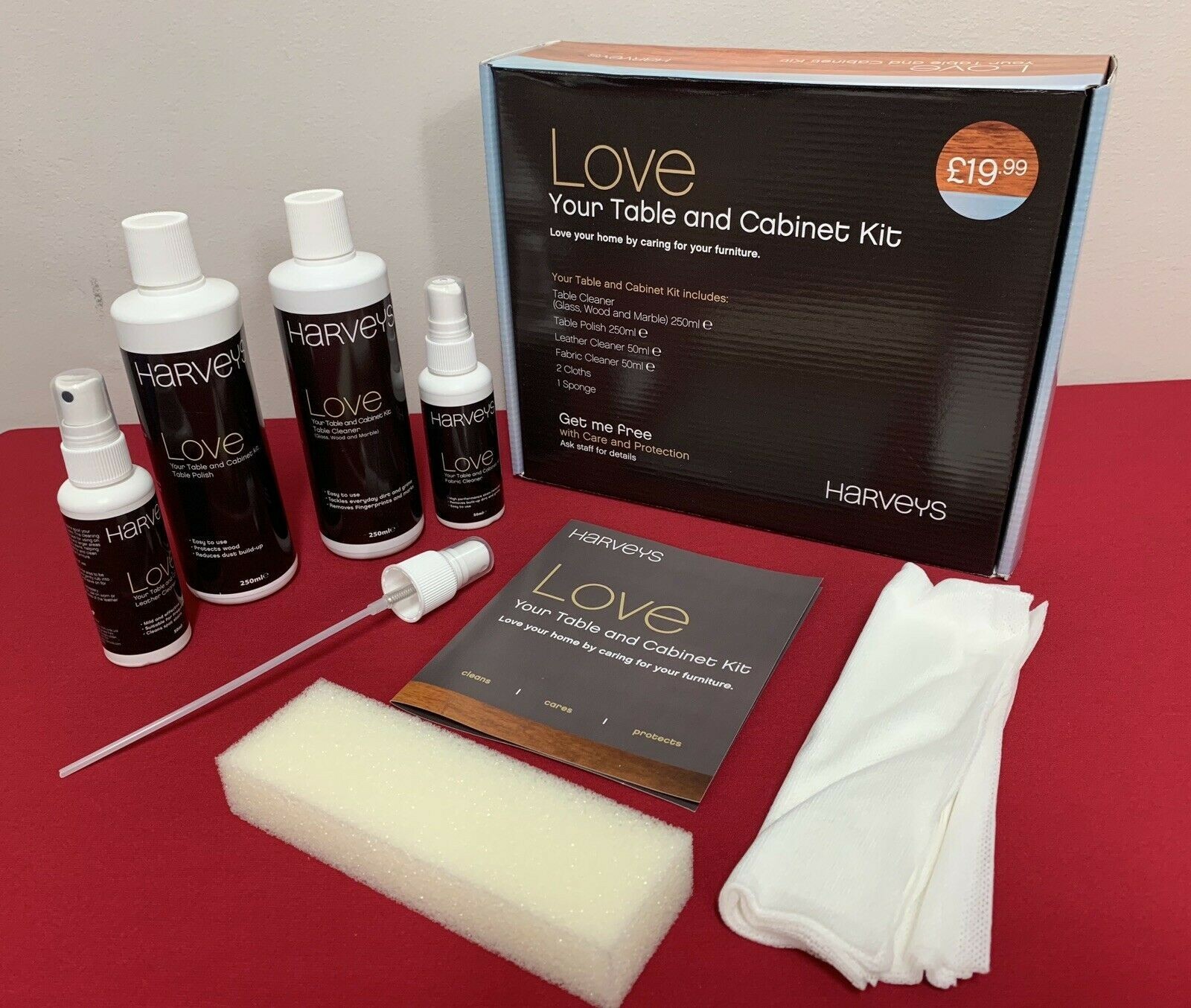 Harveys Love Your Table and Kit Care for your furniture