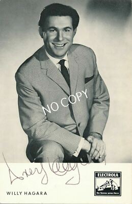 100% Original Autogramm Autograph Karte handsigniert Willy Hagara E1.21