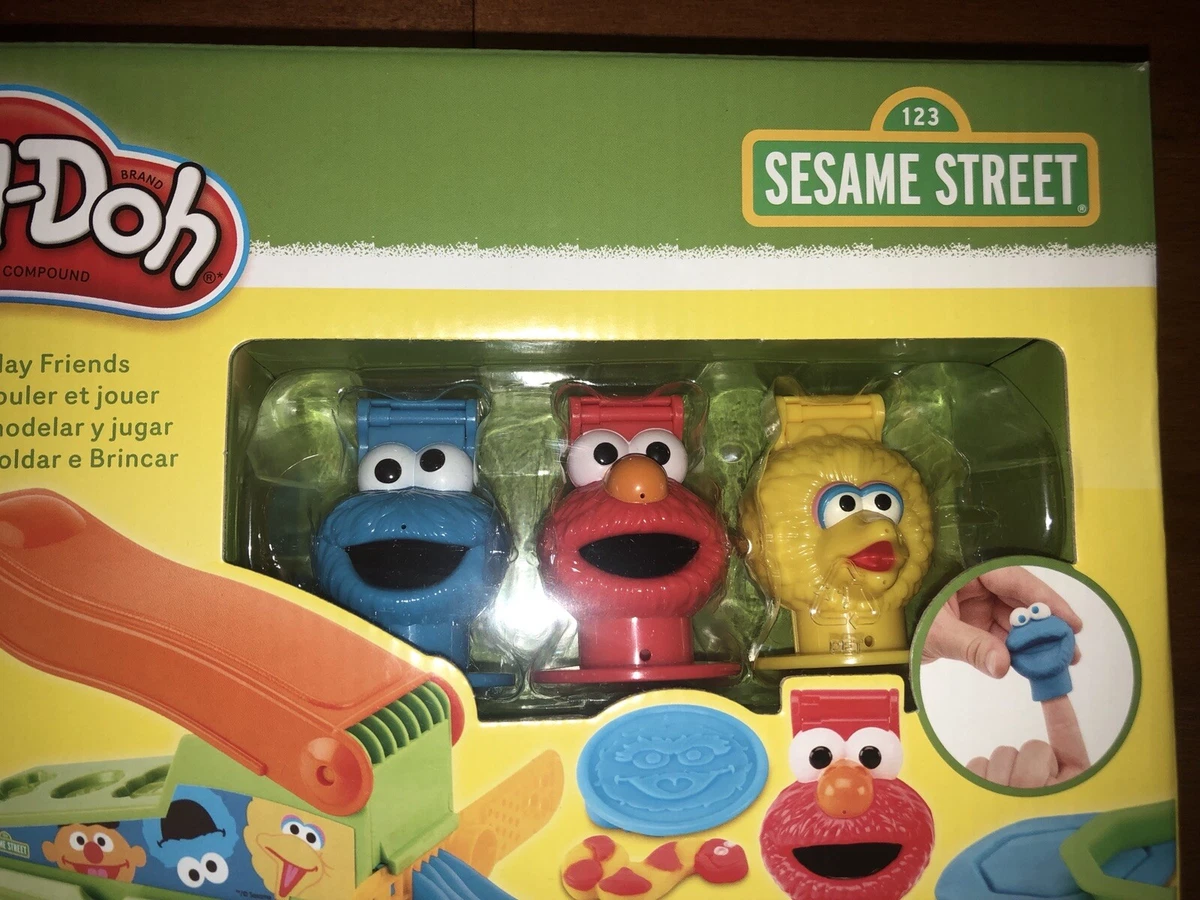 Sesame Street Play Doh Shape n Play Friends Elmo Cookie Monster Elmo New