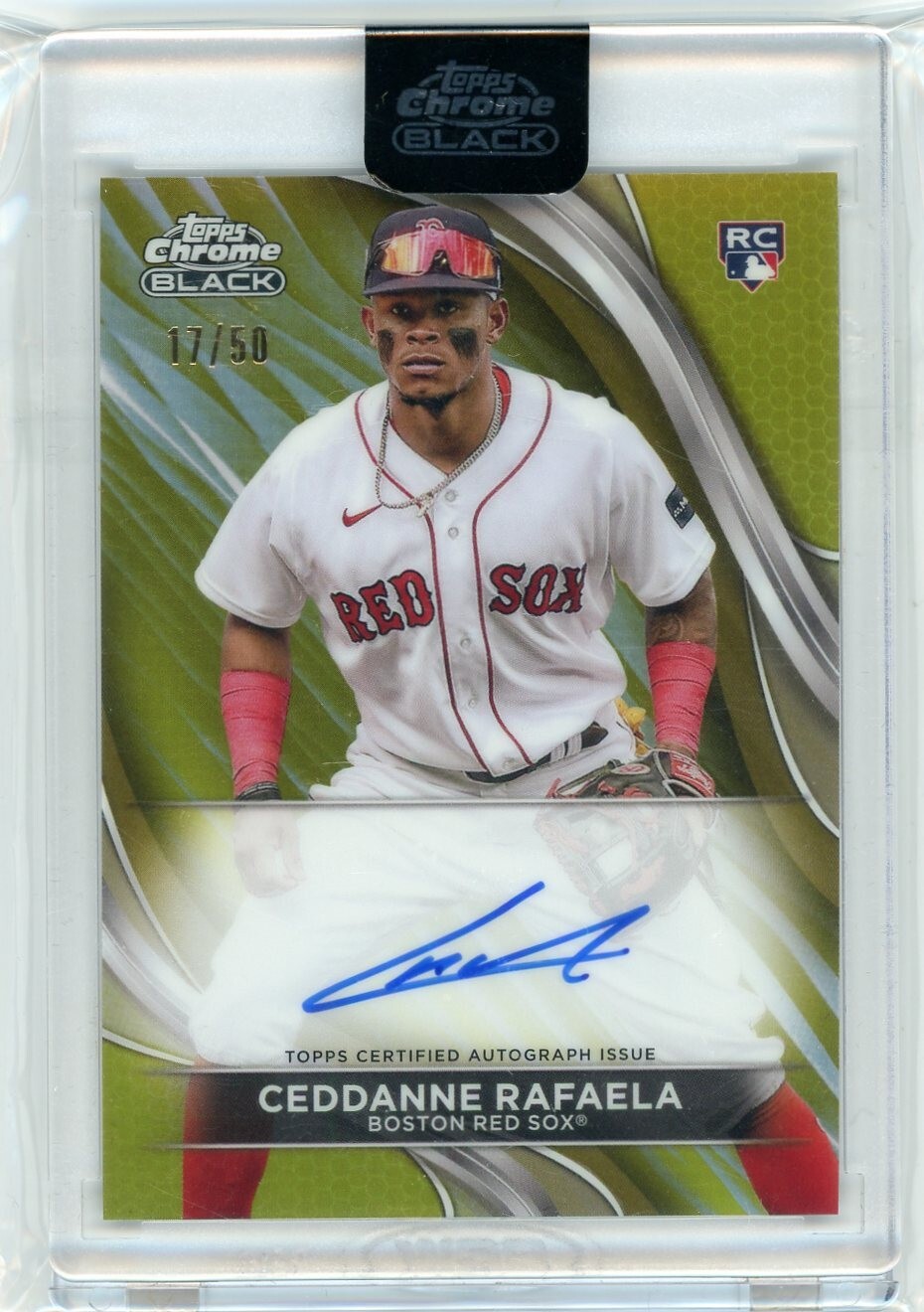 2024 Topps Chrome Black Gold Refractor Rookie Autograph Ceddanne Rafaela 17/50