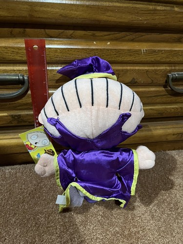 STEWIE GRIFFIN RARE FAMILY GUY WIZARD PLUSH PURPLE TOY NWT - Picture 2 of 2