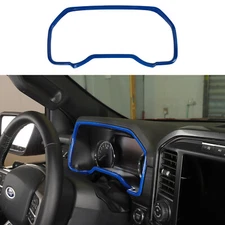 Blue Interior Dash Instrument Cover Overlay for Ford F150 2021+ Accessories