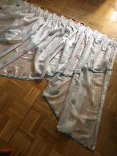 Kuvertgardine Kuvertvorhang Gardine Vorhang weiß Satinband inkl. Ringe 98 x 166