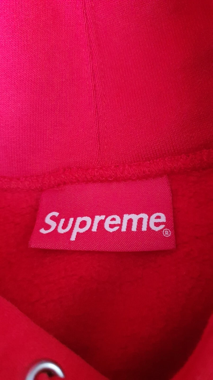 Felpa con cappuccio SS21 Supreme Laser Cut S Logo taglia XL rossa