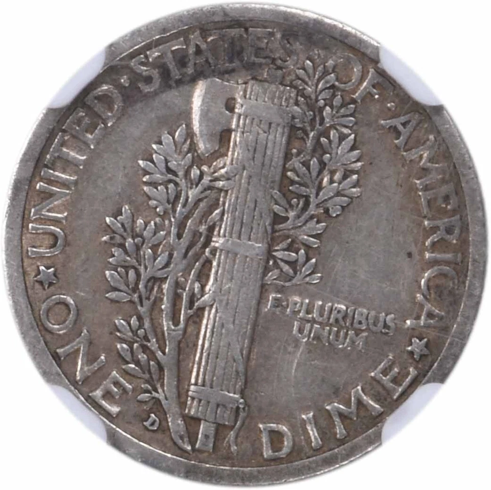 1916-D Mercury Silver Dime VF30 NGC - Image 4 of 4