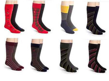 NWT Polo Ralph Lauren 2-Pack Plaid Solid Stripe Dress Crew Cotton Pony Socks