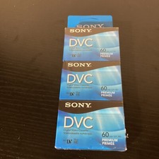 NEW Sony DVC Mini-DV 60 3-Pack Blank Tapes Digital Video Cassettes DVM60PRR/3