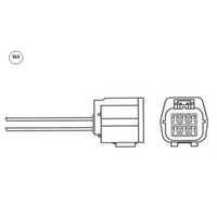 NTK Lambdasonde Regelsonde Passend FüR Mazda 6 Kombi 2.5 MZR 90663