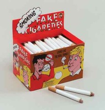FAKE CIGARETTES JOKE PRANK FAGS SMOKE EFFECT LIT END NOVELTY TRICK GAG PARTY