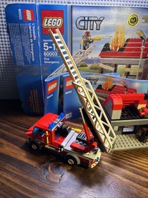 Lego city fire 60003  Fire Emergency  99% complete w/box and manuals READ