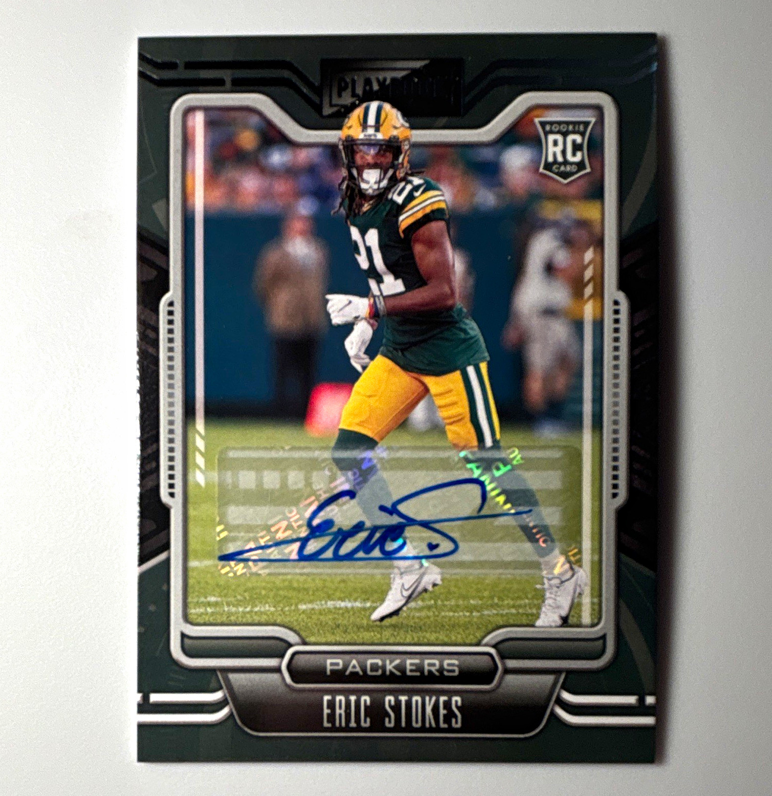 Eric Stokes Panini Playbook #152 Autograph Black