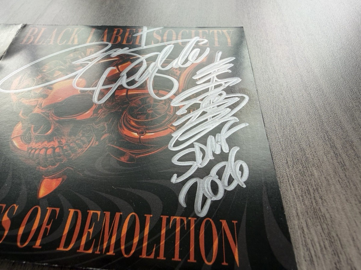 Black Label Society SIGNED Engines of Demolition CD Zakk Wylde