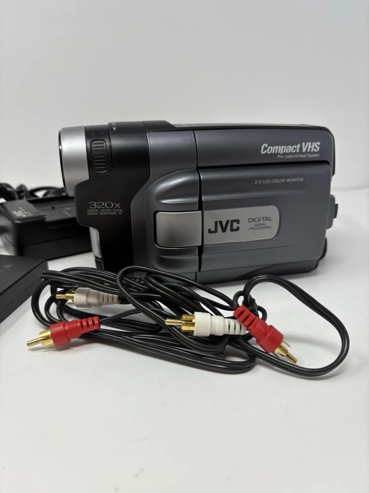 VINTAGE JVC GR-AXM310U VHS-C VHS Analog Camcorder-Tested & Working - Image 2 of 4