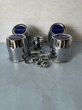 4 Chrome Dark Cragar Caps 3 18 For 5 Lug Cragar Sst Wheel 20 12x1.5 Lug Nuts