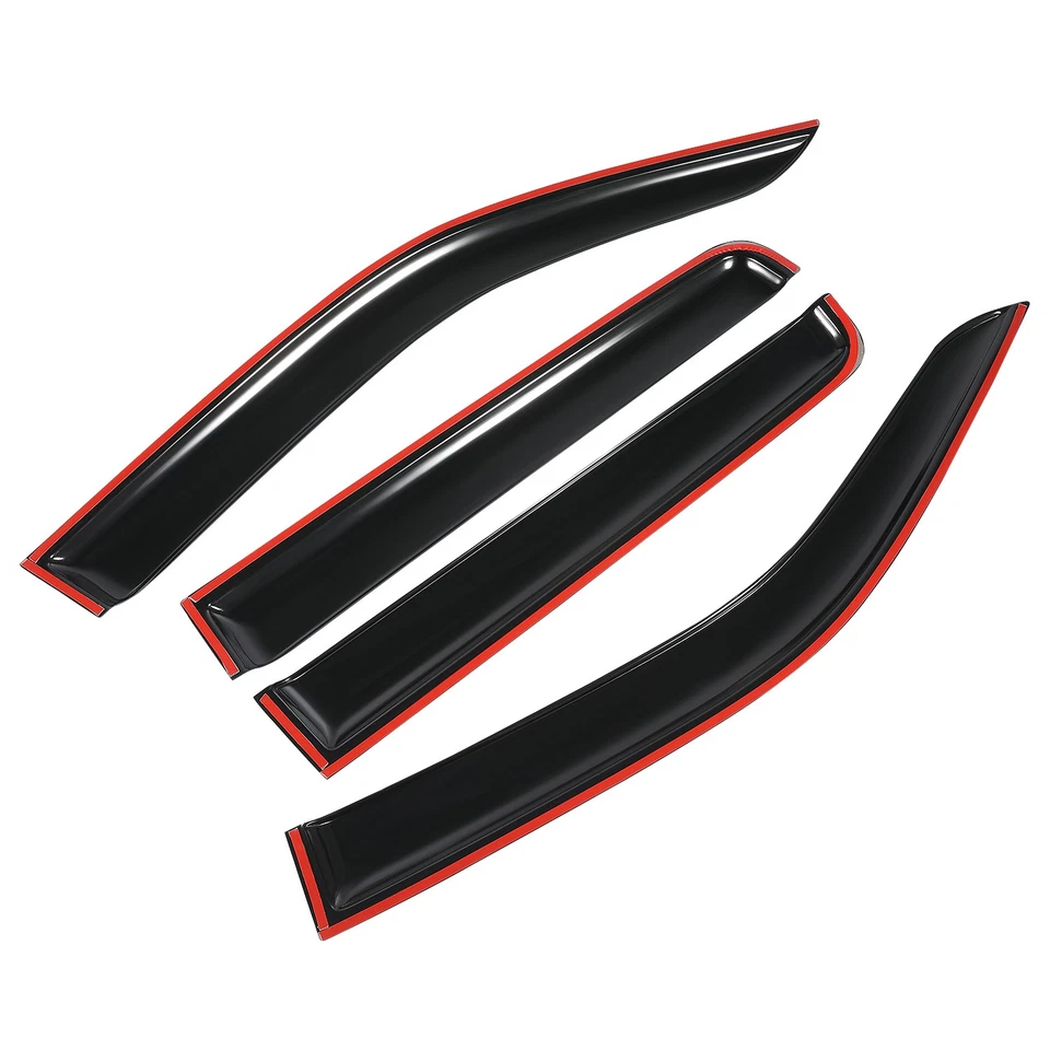 Parasoles de ventana originales Nissan Frontier doble cabina 2005-2021 protector solar de lluvia Foto 2 de 4