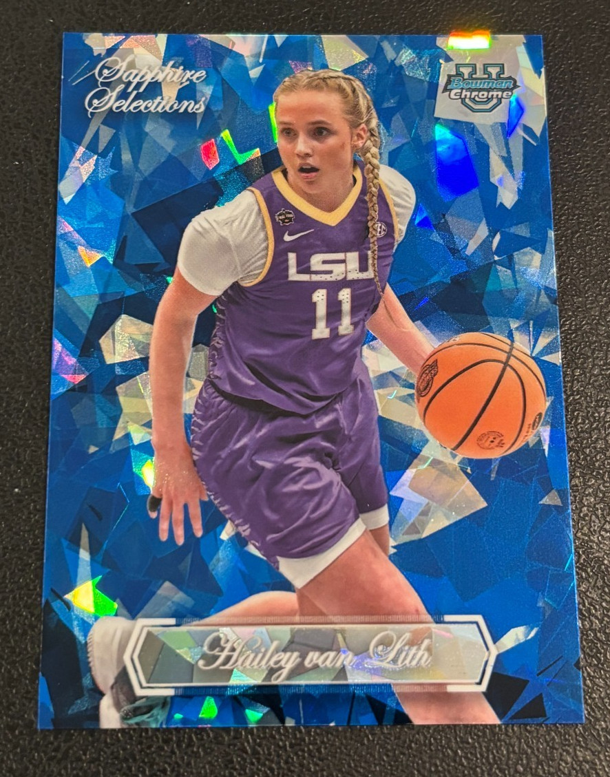 Hailey Van Lith RC 2023-24 Bowman U Chrome Sapphire Selections SP - #SAS-8