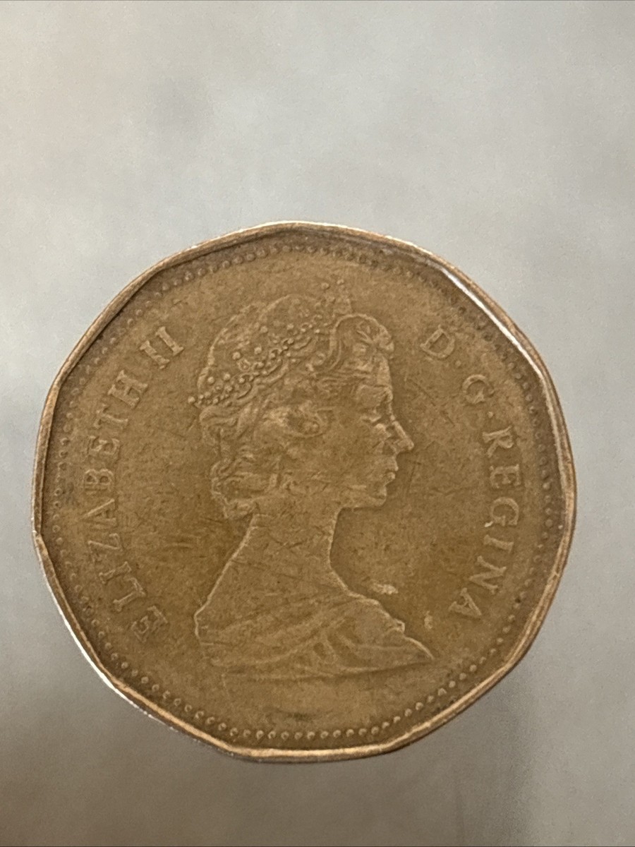 1987 Canada 1 Dollar Coin - Canadian Loon - Queen Elizabeth II