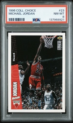 1996 Collector’s Choice Michael Jordan #23 - PSA 8 NM-MT , Perfect Card!