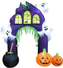 9 FT Tall Halloween Inflatable Castle Archway