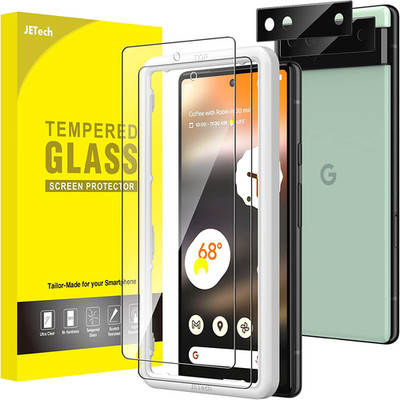 Screen Protector for Google Pixel 6A 6.1-Inch with Camera Lens Protector, Easy I