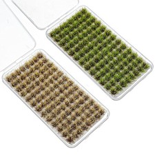 208 Pcs Static Grass Tufts, Miniature Model Grass, Hobby Train Scenery Access...