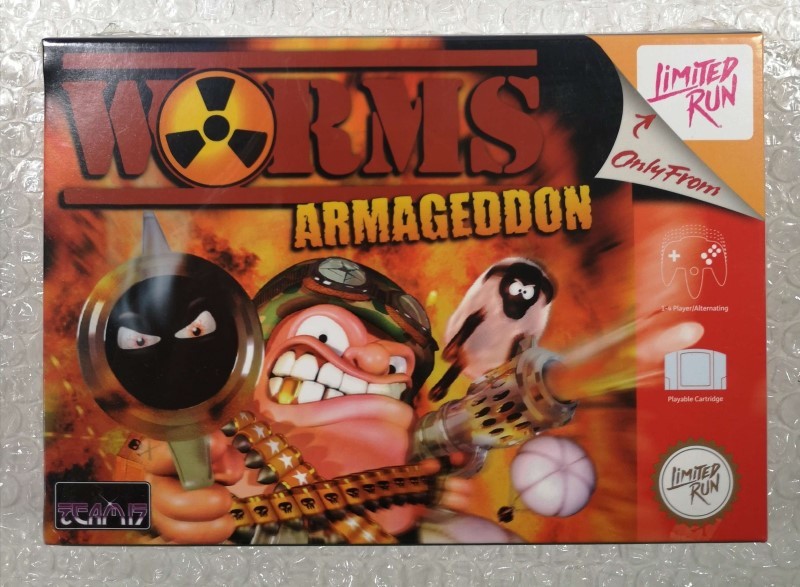 Worms Armageddon Nintendo 64 USA cartouche rétrogaming Limited Run