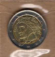 G021 Moneta Coin Italia 2 Euro 2011 Dante Alighieri