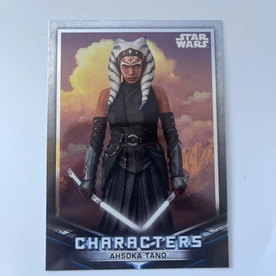 STAR WARS THE MANDALORIAN 2021 TRADING CARD AHSOKA TANO CHARACTERS SILBER C-24
