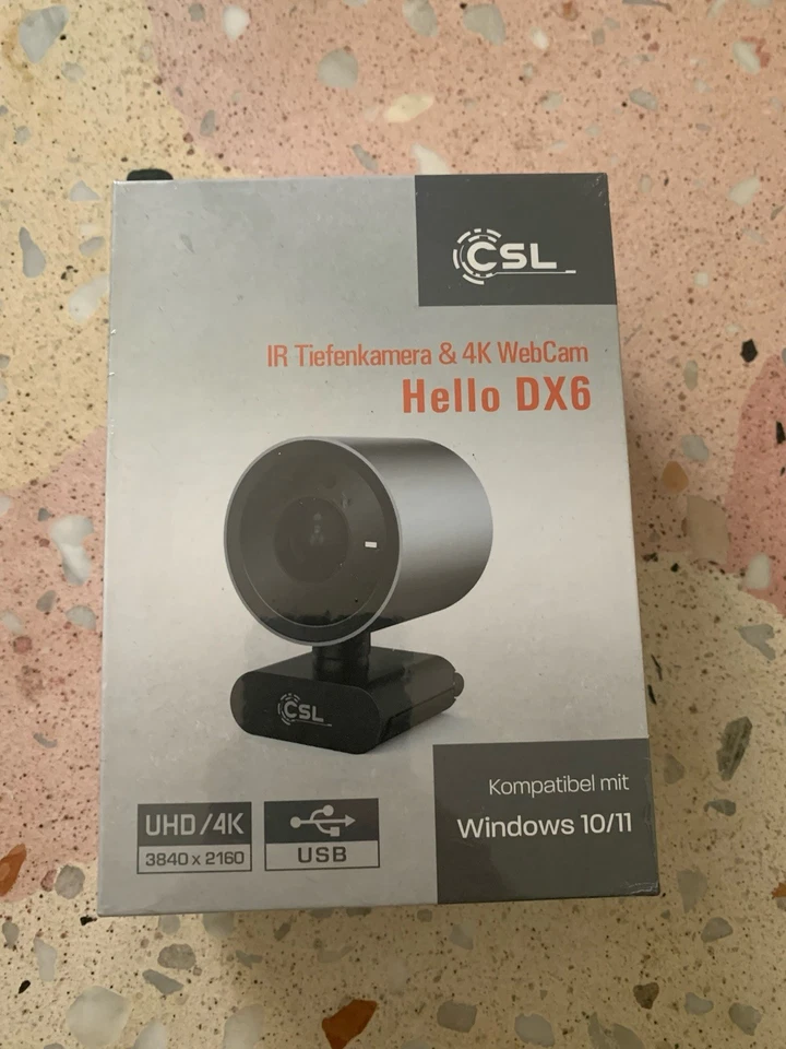 Hello DX6 – IR Tiefenkamera & 4K WebCam – neu (verschweißt)