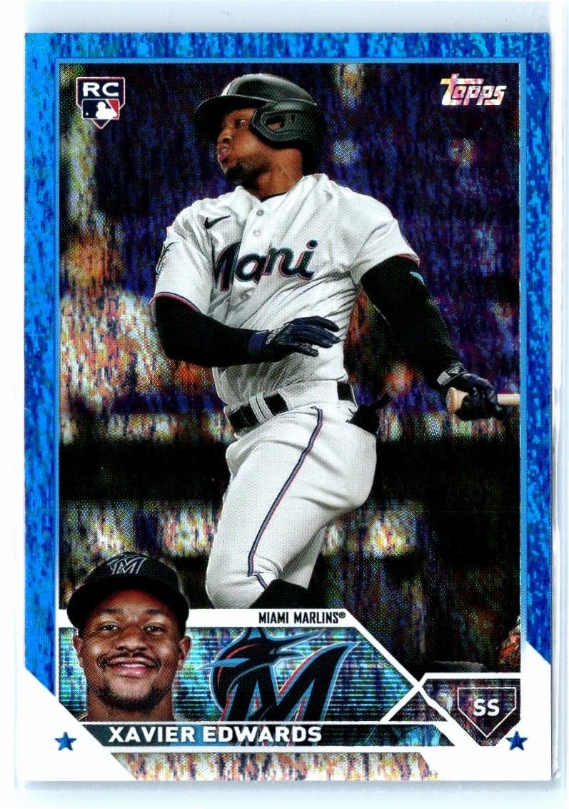2023 Topps Update #US296 Xavier Edwards Blue Foil RC /999