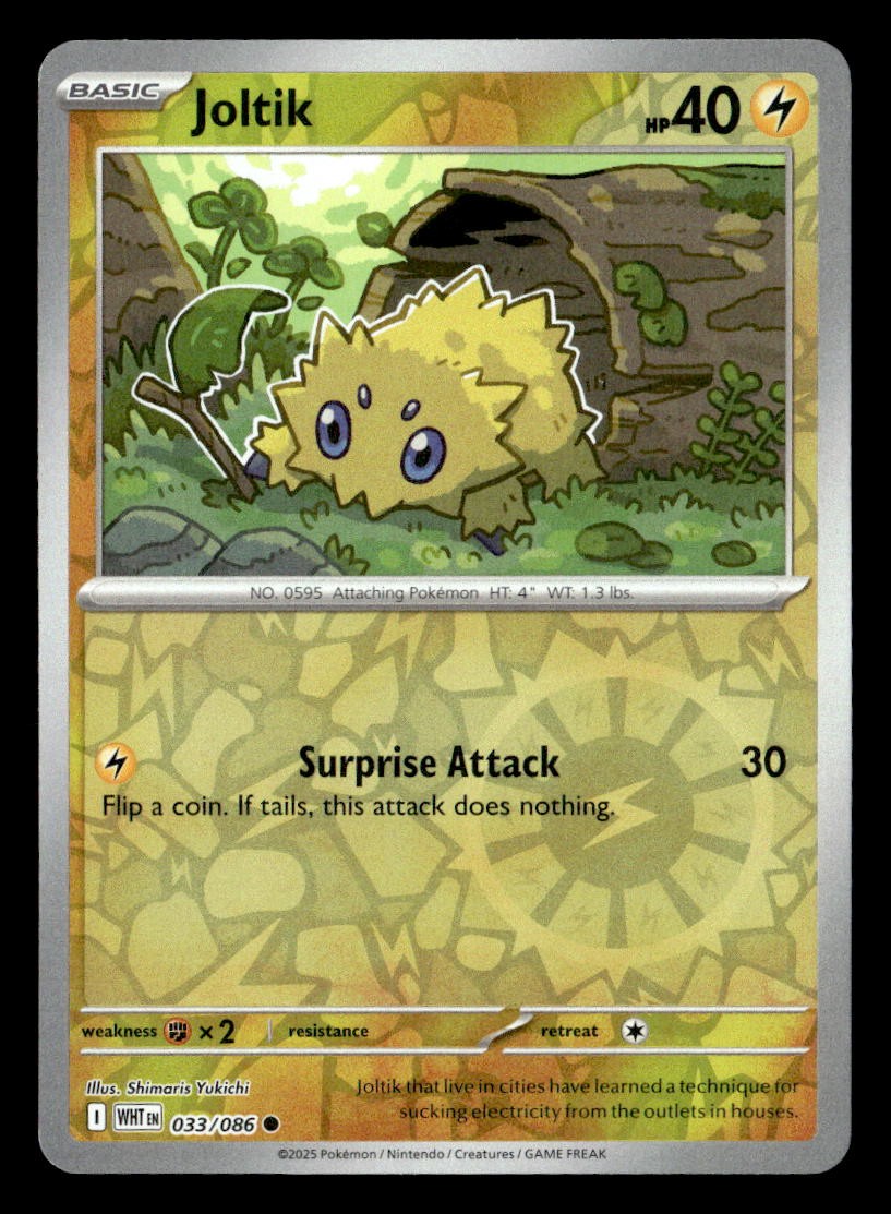 Pokemon Joltik #033/086 tcg Near Mint or Better