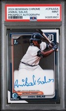 2024 Bowman Chrome Prospect Auto Refractor Anibal Salas #CPA-ASA PSA 9