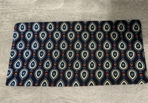 Vera Bradley Large Straw Tote Bag Purse Navy Blue Palm Tree Design Travel Beach - Bild 12 von 14