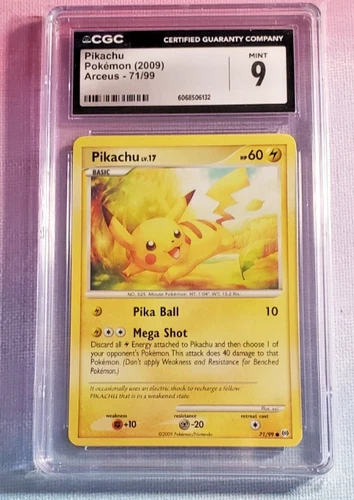 2009 Pokemon Arceus Pikachu #71/99 CGC 9