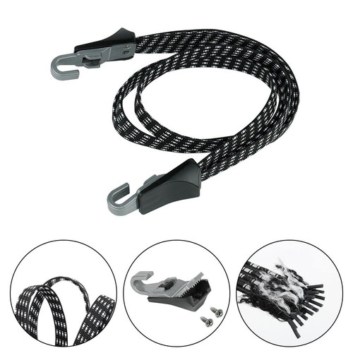 Practical Bungee Belt Double Plastic Hooks Jacquard Rope Quick To Operate - Picture 8 of 12