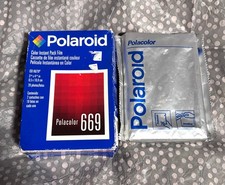 Polaroid 669 Expired Film Polacolor - 1 bx ex 2003  1 pack ex 1996 Unopened