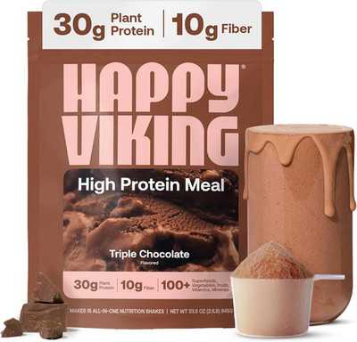 Happy Viking Plant Protein Powder Chocolate 15 Meals 30g Protein Vegan