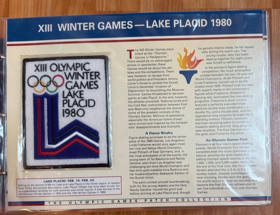 Colección de parches vintage de los Juegos Olímpicos 1896-1996 juego completo con carpeta 100 años Foto 4 de 4