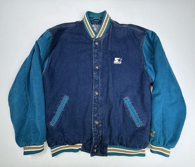 Vintage Starter Sport Insulated Varsity Denim Blue/Teal Jacket