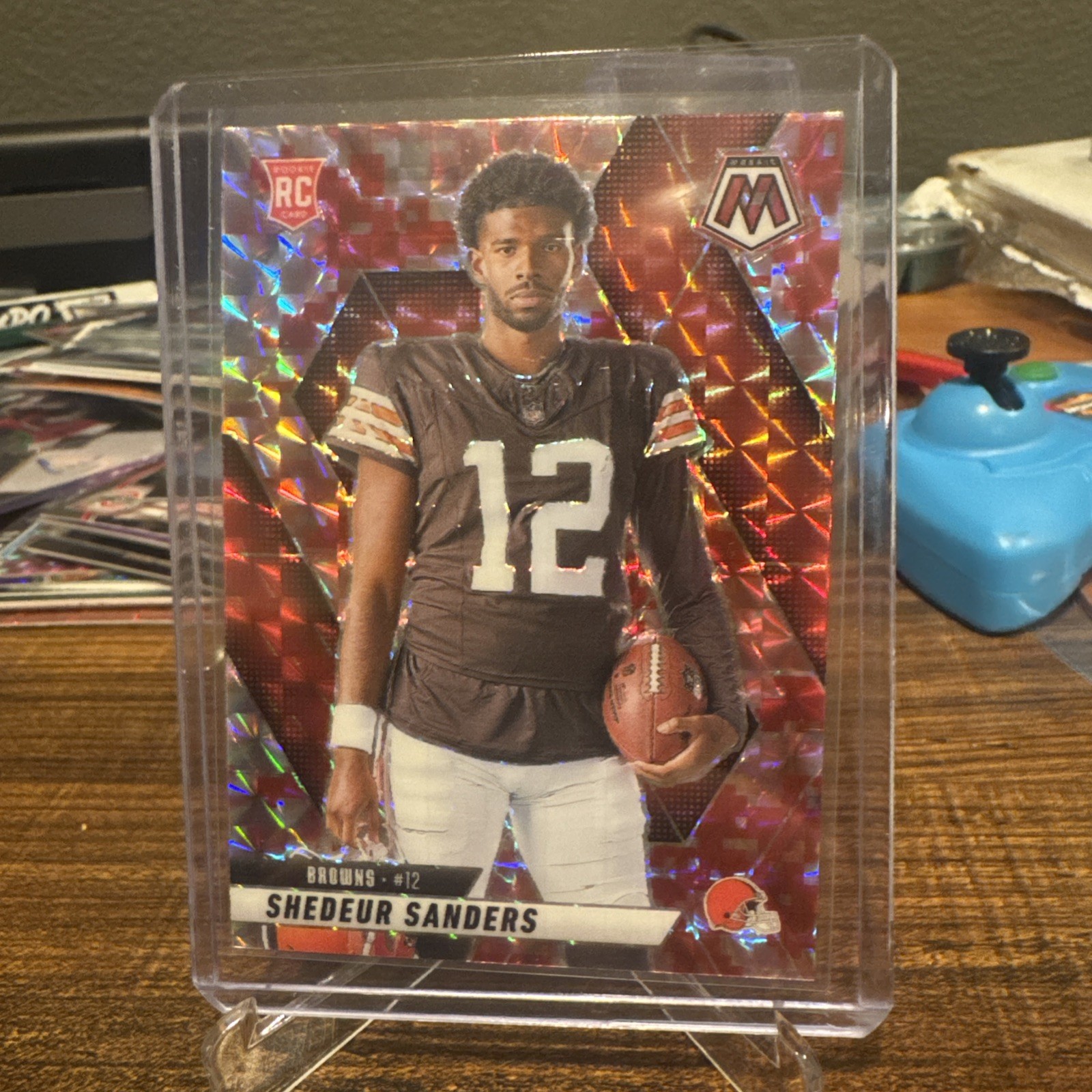 2025 Panini Mosaic Shedeur Sanders (RC) #290 Variation Camo Pink Mosaic Prizm