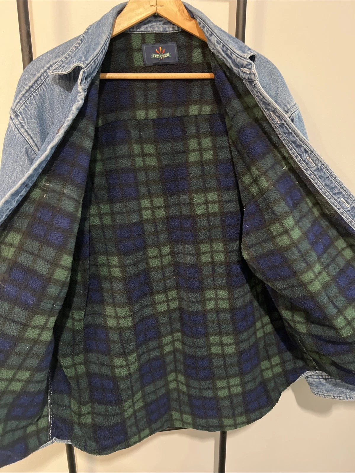 Men’s Ivy Crew Denim Blanket Jacket- Vintage Medium