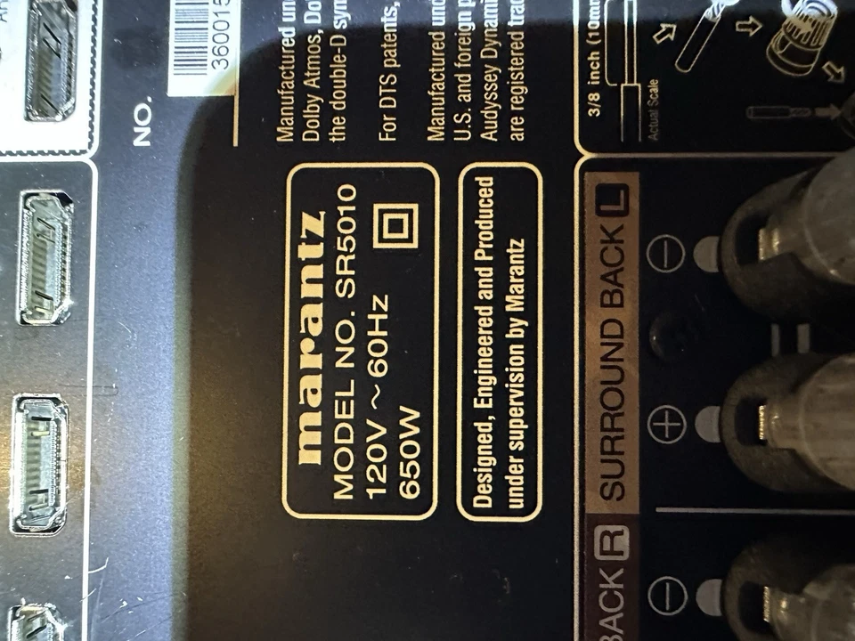 Altavoces de audio Marantz SR5010 y Polk Foto 3 de 4