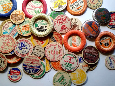 Lot Of 50 Vintage Milk And Beverage Bottle Caps UNUSED Old Stock Originals Lot