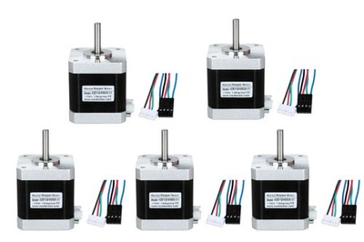 【5 Stück】ACT Nema17 Schrittmotor 17HS4417P4.5-15-X2-1000   1,7A   40mm