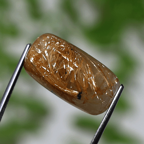 Venas doradas ~ 6 piezas piedras preciosas cabujón de cuarzo rutilado natural AA+ grado 12-21 mm - Imagen 8 de 14